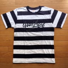 ★ラスト1枚白紺ボーダーTシャツS Good Luckマックショウワンダラーズ★のサムネイル