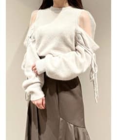 シースルーショルダーニットプルオーバー スナイデル  snidelのサムネイル