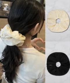 STAND OIL ブラックシュシュ バターシュシュ ヘアアクセサリー