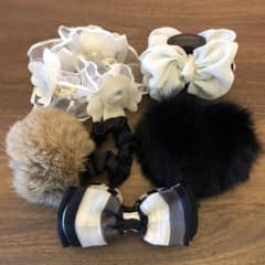 シュシュ クリップ ヘアゴム ヘアアクセ未使用 まとめ売りのサムネイル