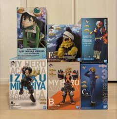 僕のヒーローアカデミア一番くじフィギュア5箱A賞 B賞C賞 E賞 轟 爆豪