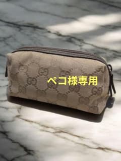 美品】GUCCI ポーチGGキャンバス29596 - メルカリ