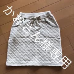 ブリーズ　スカート　キルト風　ホワイト　140 女の子 新品のサムネイル