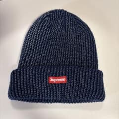 Supreme ニット帽 ビーニー ネイビー - 4