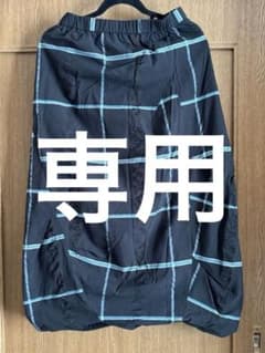 センソユニコ 慈雨 ロングスカート 変形 黒×ブルー - メルカリ