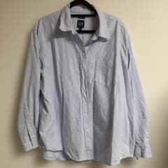 GAP BIG SHIRT 長袖シャツ ライトブルー Lのサムネイル