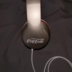 Coca-Cola 유선 헤드폰 화이트/레드 비매품 y2k