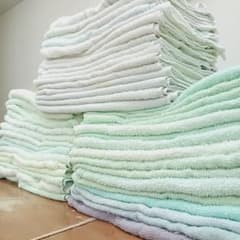 フェイスタオル ウエスB級 カラー200枚 ◯折畳まず、広げて発送