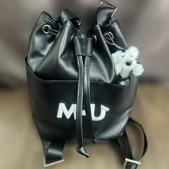M・U リュック 巾着型 ブラックのサムネイル