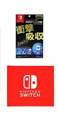 Switch 保護フィルム ＆マイクロファイバークロス　新品のサムネイル