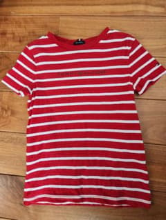 TOMMY HILFIGER 赤白ストライプ Tシャツ　122（7）サイズのサムネイル
