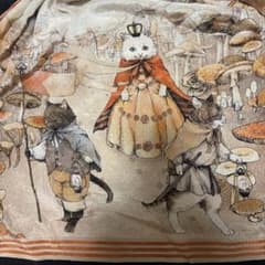 猫ときのこ柄　ジャンパースカートのサムネイル
