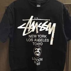 ストゥーシー黒Tシャツ（size M）のサムネイル