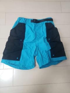 良品*GUジーユー*ハーフパンツ120 ドライ　半ズボン　男の子　水色　水遊びのサムネイル