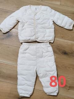baby GAP 中綿ジャケット パンツ セット 80サイズ ホワイト 白のサムネイル