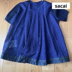 【sacai】サカイ　コットンニットトップスのサムネイル