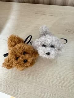 ふわもこトイプードル♡2匹セット ハンドメイド モールドール モールアートのサムネイル