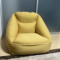 無印良品　空気でできたソファ　イエローのサムネイル
