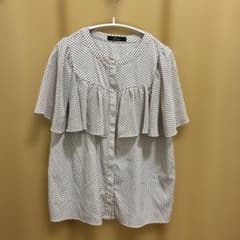 URBAN RESEARCH ROSSO半袖ブラウス　小紋柄のサムネイル