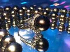 黒蝶真珠ネックレス　リングのサムネイル
