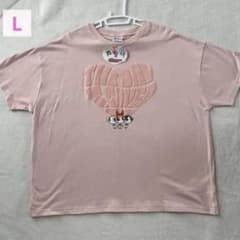 신품 태그 첨부 파워 퍼프 걸즈 하트 T셔츠 아와모모 L