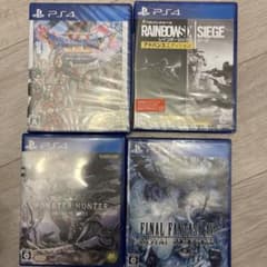 PS4 ソフト　ドラクエXI MHW FFXV R6Sのサムネイル