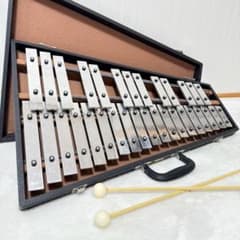 日本製 Saito サイトー 斉藤製作所 グロッケン 鉄琴 32鍵盤 マレット付 SAITO 斉藤楽器 グロッケン 鉄琴 32鍵 ハードケース付 マレット付