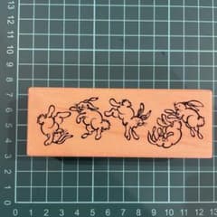 PSX 木製ラバースタンプ うさぎ - メルカリ