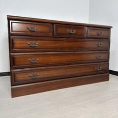 カリモク コロニアル チェスト 4段6杯 電話台 TEL台 FAX台 i1※ - メルカリ