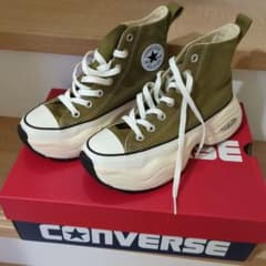 CONVERSE SURGETRAINER オリーブ 厚底ハイカットスニーカーのサムネイル