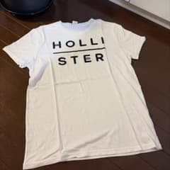 Hollister ロゴ 刺繍 Tシャツ ホワイト Mのサムネイル