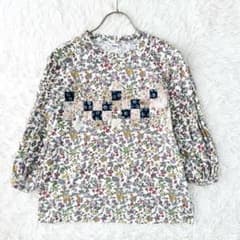 45R 45rpm 長袖 ブラウス 花柄 パッチワーク パフスリーブ - メルカリ