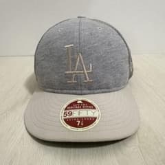 ニューエラ59FIFTY ドジャースキャップ グレー 7 7/8