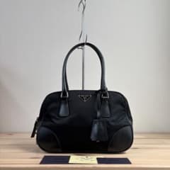 PRADA プラダ 三角ロゴ ハイブリッド ナイロン レザー ミニボストン