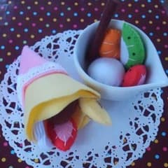 ＊フェルトクレープ・アイス11点セット＊のサムネイル