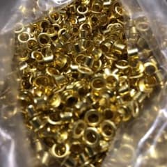 ハトメ 小１００個売り/ゴールドメッキ/ハトメ玉/国産品のサムネイル