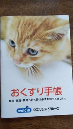 お薬手帳  こねこちゃんのサムネイル