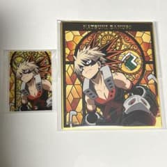 히로아카 폭호 카츠미 스테인드 글라스풍 미니 색종이 아크릴 플레이트