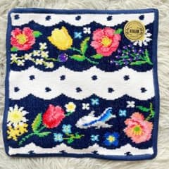 フェイラー　ハンカチ　チェスティ×ANAコラボ　スカラップドットフラワーのサムネイル
