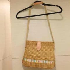 23日まで600円送料こみ！夏！肩掛けカゴバック♡のサムネイル