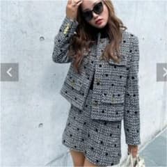 sheller♡シェリエ♡ドットツイードレディキュロット♡新品未使用♡完売♡Mのサムネイル