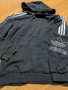 adidas originals アディダス パーカー ブラック トレフォイル