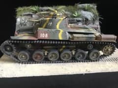 戦車 ジオラマ タミヤ 1/35 日本陸軍97式 チハ 完成品 九七式 - メルカリ