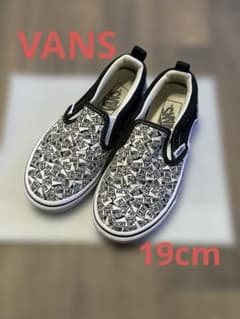 VANS ヴァンズ　スニーカー　スリッポン　19cm キッズ　ジュニア　子供のサムネイル
