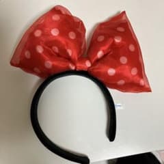 赤い水玉リボンカチューシャのサムネイル