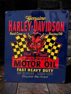 Harley Davidson 看板 レッドデビル チェッカーフラッグ サイン Harley Davidson 看板 レッドデビル チェッカーフラッグ サイン - メルカリ