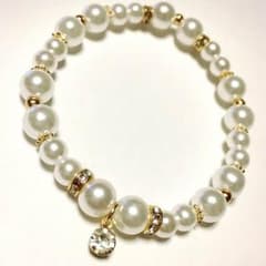 ハンドメイド❁﻿パールブレスレットのサムネイル