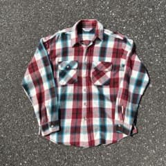 80's FIVE BROTHER Heavy flannel shirt Lのサムネイル