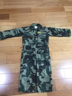 陸上自衛隊 旧迷彩 航空科風 つなぎ服 子供服のサムネイル