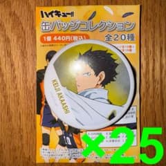 ハイキュー‼︎ 横断幕 缶バッジ 赤葦京治 25個セット - メルカリ